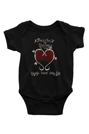Bullet for My Valentine Siyah Bebek Body - Zıbın