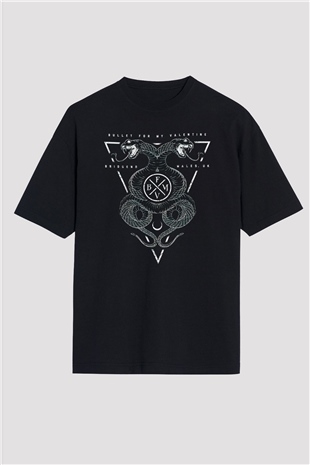 Bullet for My Valentine Siyah Unisex Oversize Tişört T-Shirt