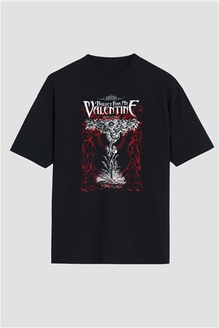 Bullet for My Valentine Siyah Unisex Oversize Tişört T-Shirt