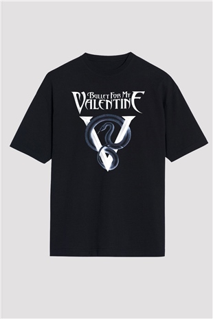 Bullet for My Valentine Siyah Unisex Oversize Tişört T-Shirt