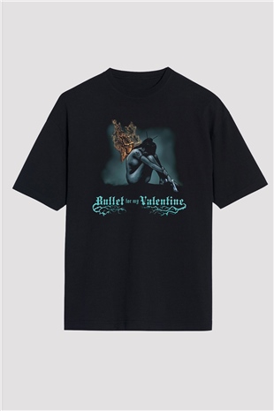 Bullet for My Valentine Siyah Unisex Oversize Tişört T-Shirt