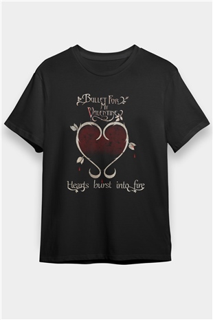 Bullet for My Valentine Siyah Unisex Tişört T-Shirt - TişörtFabrikası