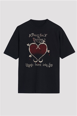 Bullet for My Valentine Siyah Oversize Tişört Oversize T-shirt - TişörtFabrikası