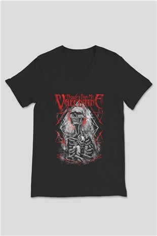 Bullet for My Valentine Siyah Unisex V Yaka Tişört T-Shirt