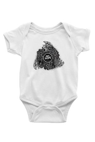Bury Tomorrow Baskılı Beyaz Unisex Bebek Body - Zıbın