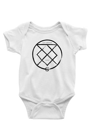 Bury Tomorrow Baskılı Beyaz Unisex Bebek Body - Zıbın