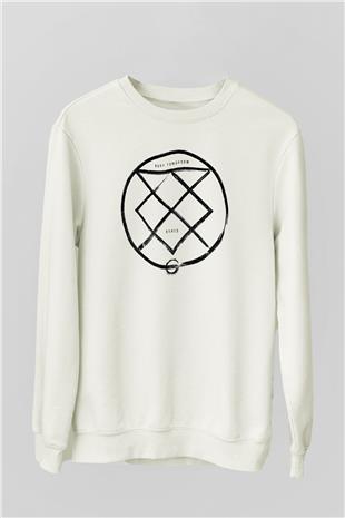 Bury Tomorrow Baskılı Beyaz Unisex Sweatshirt