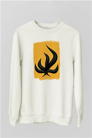 Bury Tomorrow Baskılı Unisex Beyaz Sweatshirt