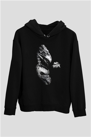 Bury Tomorrow Baskılı Unisex Siyah Kapüşonlu Sweatshirt