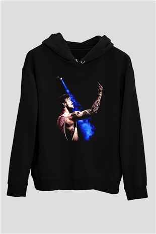 Bury Tomorrow Baskılı Unisex Siyah Kapüşonlu Sweatshirt