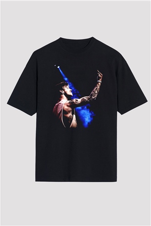 Bury Tomorrow Baskılı Unisex Siyah Oversize Tişört - Tshirt