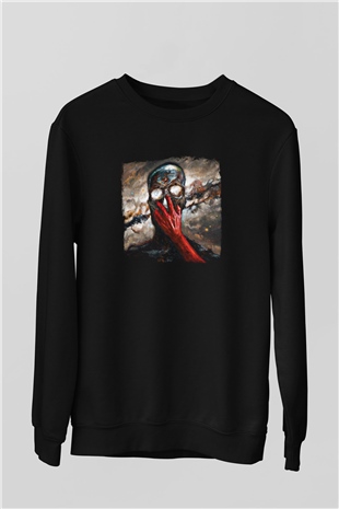 Bury Tomorrow Baskılı Unisex Siyah Sweatshirt
