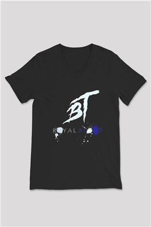 Bury Tomorrow Baskılı Unisex Siyah V Yaka Tişört - Tshirt