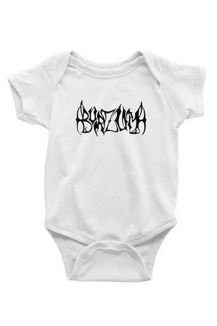 Burzum Baskılı Beyaz Unisex Bebek Body - Zıbın