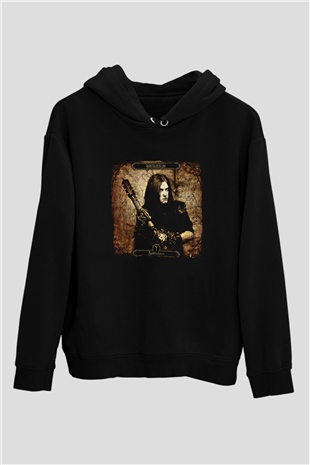 Burzum Baskılı Unisex Siyah Hoodie