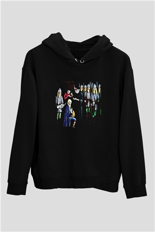 Burzum Baskılı Unisex Siyah Hoodie