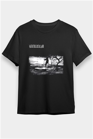 Burzum Baskılı Unisex Siyah Tişört