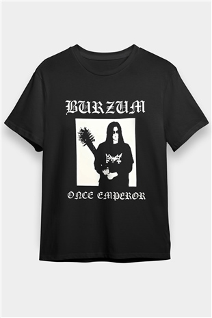 Burzum Baskılı Unisex Siyah Tişört