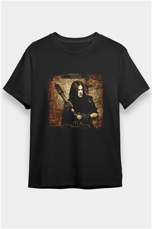 Burzum Baskılı Unisex Siyah Tişört