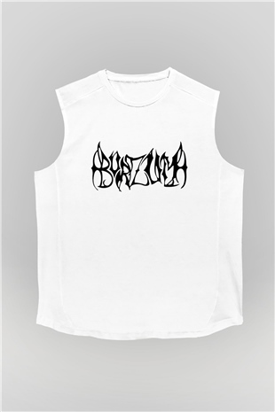 Burzum Beyaz Unisex Kolsuz Tişört