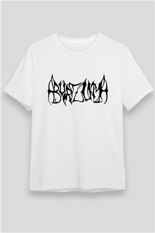 Burzum Beyaz Unisex Tişört T-Shirt - TişörtFabrikası