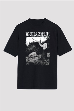 Burzum Siyah Unisex Oversize Tişört T-Shirt