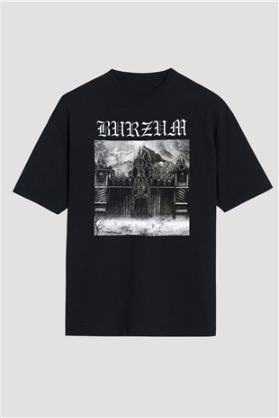 Burzum Siyah Unisex Oversize Tişört T-Shirt