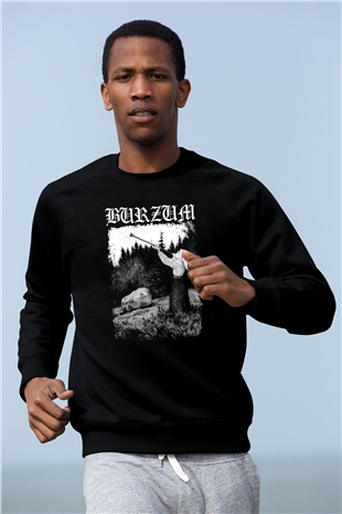 Burzum Siyah Unisex Sweatshirt