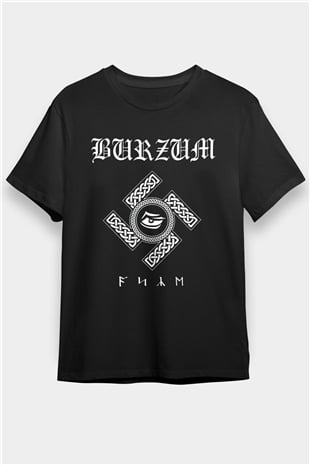 Burzum Siyah Unisex Tişört T-Shirt - TişörtFabrikası