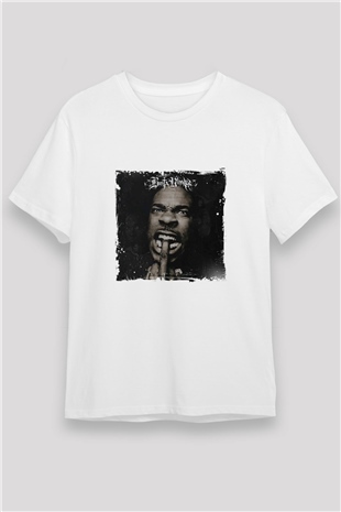 Busta Rhymes Baskılı Unisex Beyaz Tişört