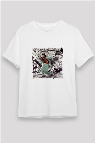 Busta Rhymes Baskılı Unisex Beyaz Tişört