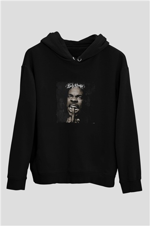 Busta Rhymes Baskılı Unisex Siyah Hoodie