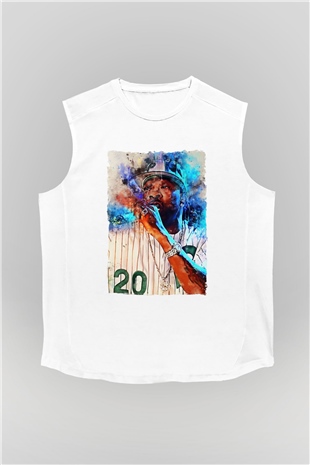 Busta Rhymes Beyaz Unisex Kolsuz Tişört