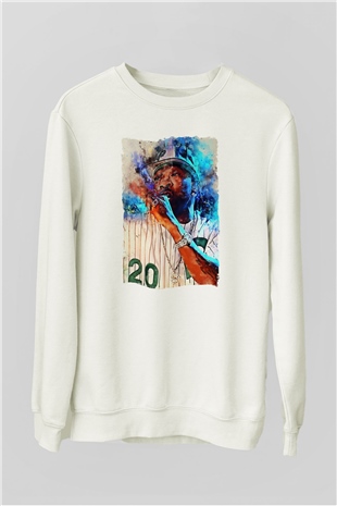 Busta Rhymes Beyaz Unisex Sweatshirt