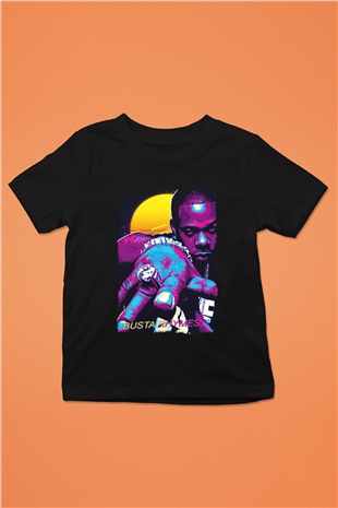Busta Rhymes Siyah Unisex Çocuk Tişört