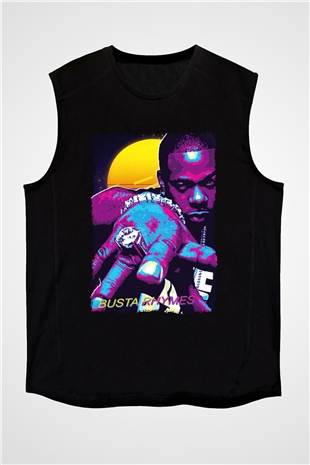 Busta Rhymes Siyah Unisex Kolsuz Tişört