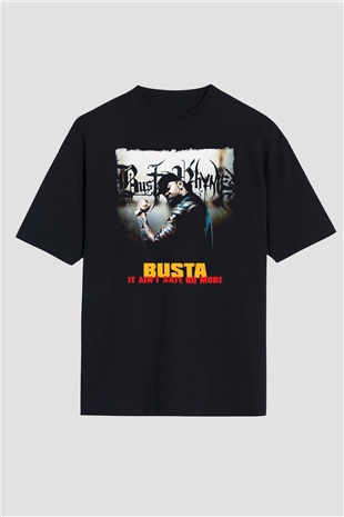 Busta Rhymes Siyah Oversize Tişört Oversize T-shirt - TişörtFabrikası