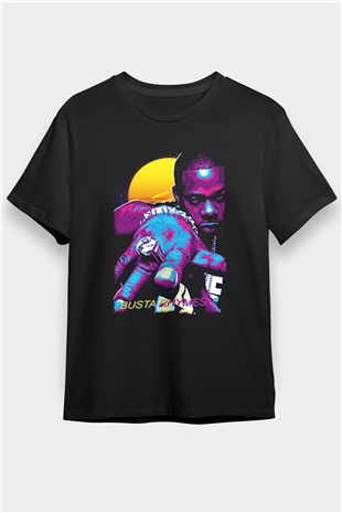 Busta Rhymes Siyah Unisex Tişört T-Shirt - TişörtFabrikası
