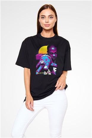 Busta Rhymes Siyah Oversize Tişört Oversize T-shirt - TişörtFabrikası