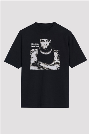 Busta Rhymes Siyah Oversize Tişört Oversize T-shirt - TişörtFabrikası