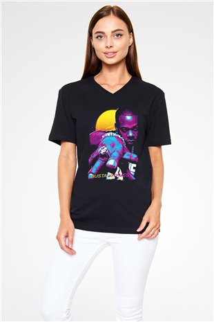 Busta Rhymes Siyah Unisex V Yaka Tişört