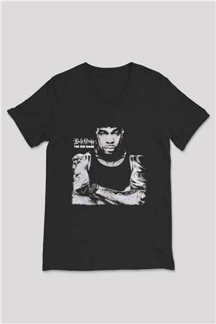 Busta Rhymes Siyah Unisex V Yaka Tişört