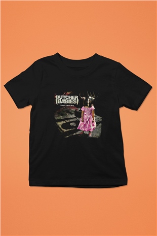 Butcher Babies Baskılı Unisex Siyah Çocuk Tişört