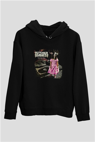 Butcher Babies Baskılı Unisex Siyah Hoodie