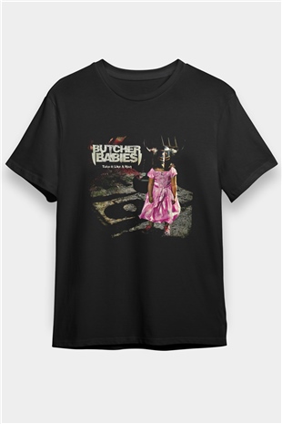 Butcher Babies Baskılı Unisex Siyah Tişört