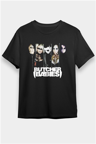 Butcher Babies Siyah Unisex Tişört T-Shirt - TişörtFabrikası