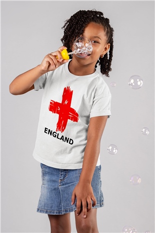 Büyük Britanya Beyaz Unisex Çocuk Tişört