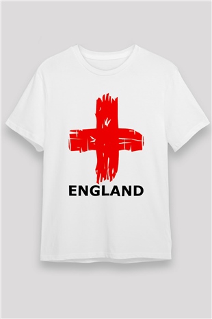 Büyük Britanya Beyaz Unisex Tişört T-Shirt - TişörtFabrikası