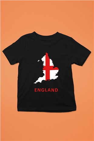 Büyük Britanya Siyah Unisex Çocuk Tişört
