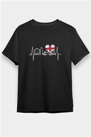 Büyük Britanya Siyah Unisex Tişört T-Shirt - TişörtFabrikası